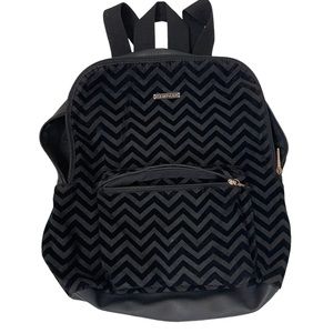 RAMPAGE Chevron Design Front Pocket Fashion Black Backpack Bag